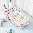 (NO-21) Berceaux pour le bébé Portable bébé nid lit pour garçons filles voyage lit infantile coton berceau berceau bébé couffin nouv-0