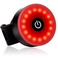 Lampe Vélo LED Puissante Rechargeable Rouge Clignotante USB pour arrière Feu arrière du vélo Pour VTT Trottinette Electrique Sacs-0