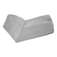 Housse de protection pour tour de lit bébé 70 cm - Protection des bords de lit - rechange pour cadre de lit Gris clair Velour-0