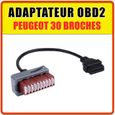 Prise / Adaptateur OBD2 pour Peugeot 30 broches compatible MULTIDIAG DIAG BOX-0