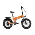 Vélo électrique Fatbike Pliable SCOOTY BIG Cool 20" ORANGE 250W 48V Brushless 6 Vitesses Shimano Autonomie 30km-0