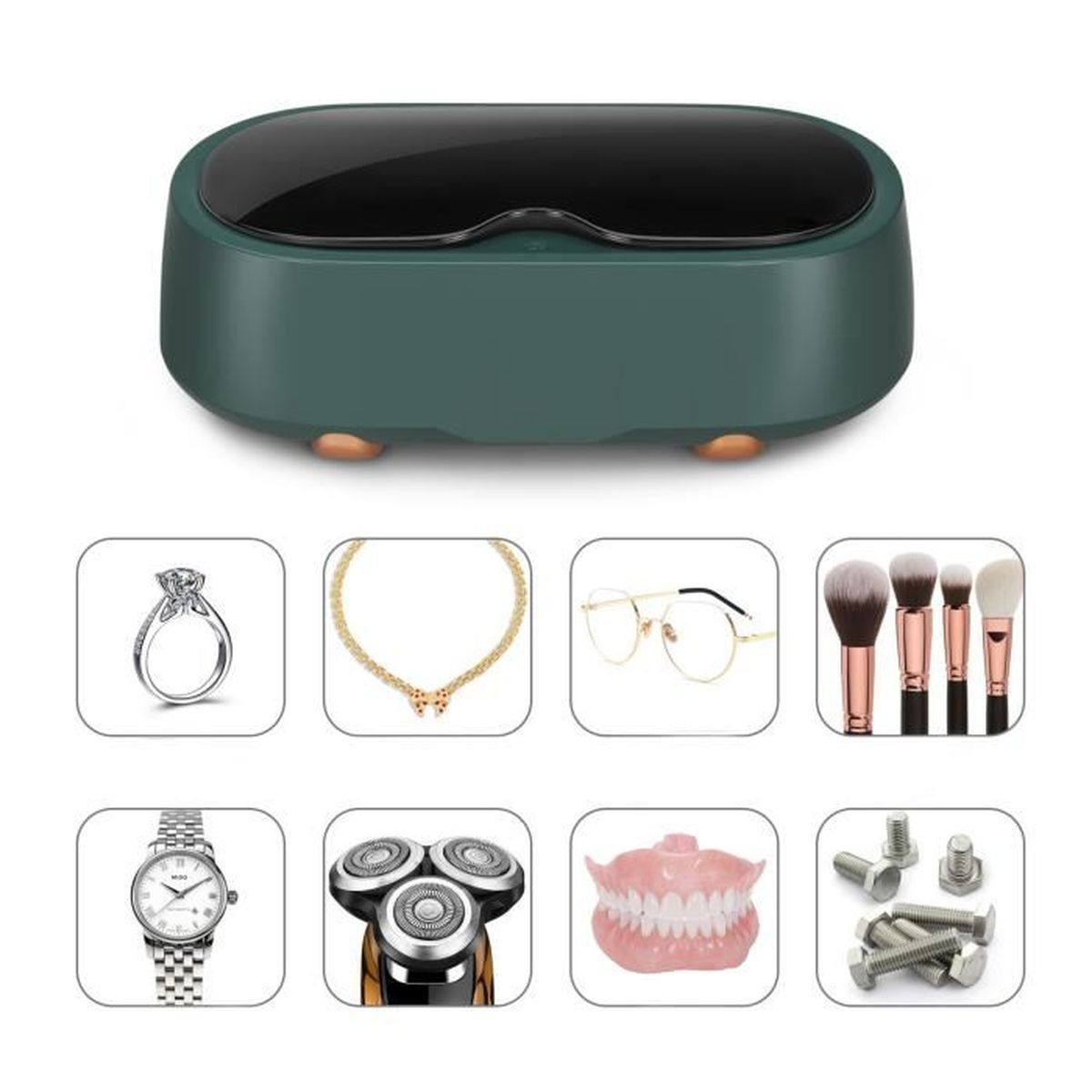 Nettoyeur à Ultrasons Pour Lunettes Et Bijoux - 45 000 Hz, Automatique, Portable Via USB