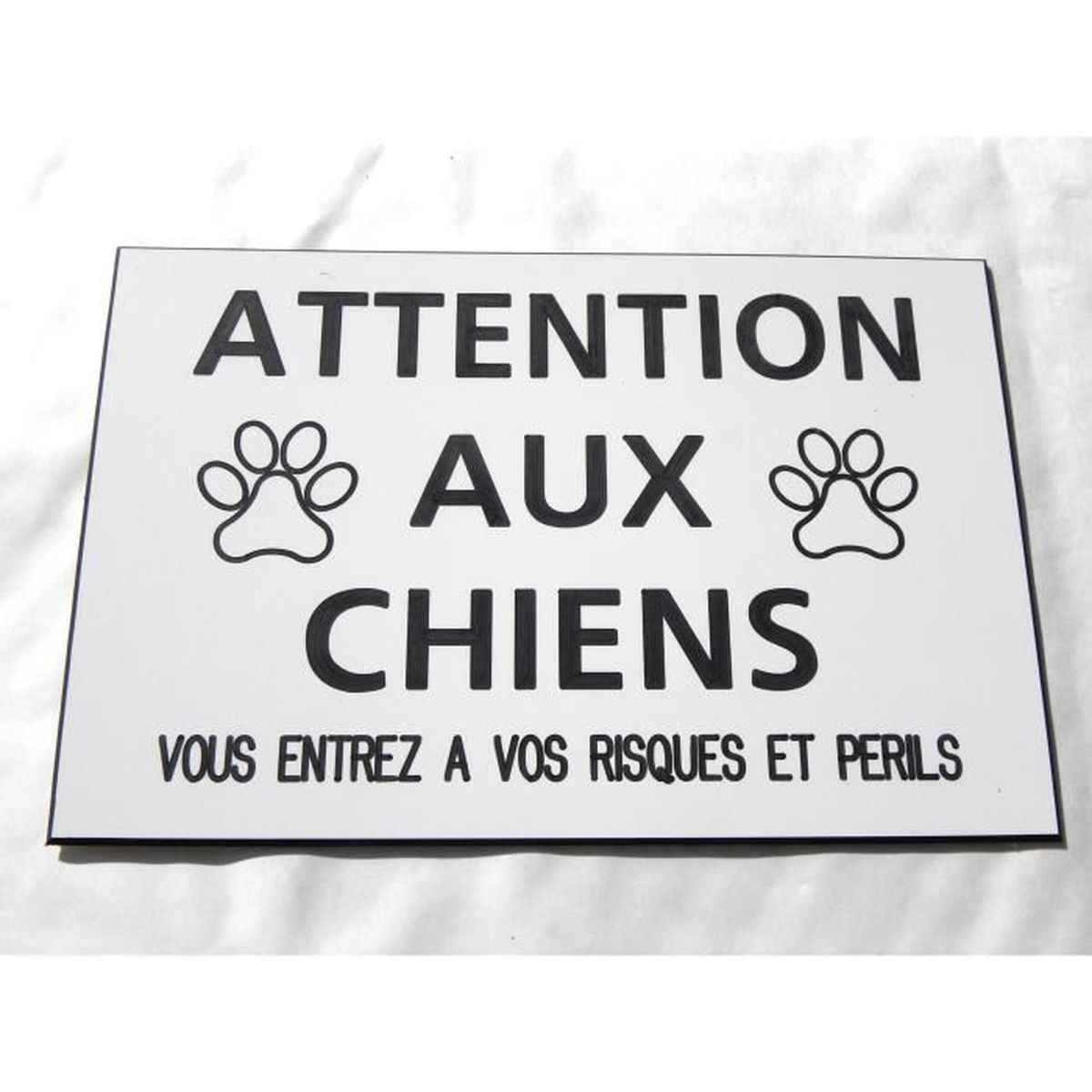 Plaque attention au chien - Achat / Vente Plaque attention au chien bon