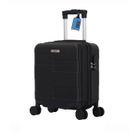 Valise cabine EasyJet 45x36x20 cm – ABS rigide léger – 4 roues doubles pivotantes – Noir -TROLLEY ADC – Étiquette bagage offerte