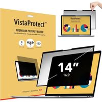 VistaProtect - Filtre de Confidentialité & Filtre Anti-Lumière Bleu Premium pour Écran d'Ordinateur Portable 14 Pouces