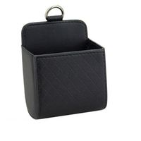 Boîte de Rangement Lunettes pour Voiture,Organisateur en Cuir, Accessoires Tableau Bord 2PC,black BLACK