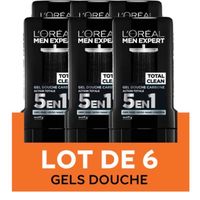 PACK L'Oréal Men Expert Pure Carbon Gel Douche Action Totale 5en1 300ml