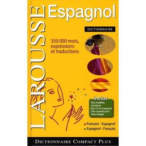 LIVRE ESPAGNOL Dictionnaire Compact plus Français-Espagnol/Espagn