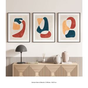 Poster Déco Murale 50x70cm - Style Moderne Abstrait Pastel ARTTOR | Art Mural Minimaliste
