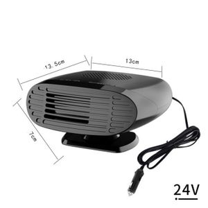 RADIATEUR DE CHAUFFAGE Noir 24V - Ventilateur de chauffage électrique Por