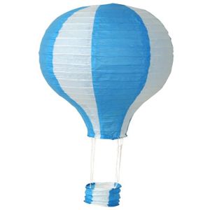 PHOTOPHORE - LANTERNE Photophore - lanterne,Ballon à Air Chaud en Papier pour Décoration d'Extérieur,Parc - dark blue white-25cm Hot air balloon