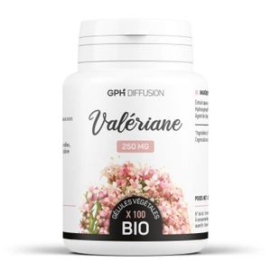 COMPLEMENTS ALIMENTAIRES - DETENTE Valériane racine biologique 250 mg - 100 gélules végétales