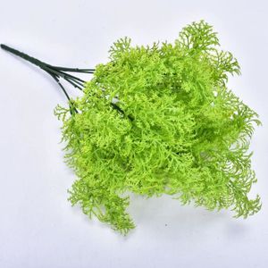 FLEUR ARTIFICIELLE 1pc algue 38cm - Plantes artificielles de fougère Boston en plastique, Plantes'imitation vertes pour décorati