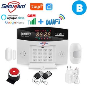 KIT ALARME Kit Système D'alarme De Sécurité Tuya, Wi-fi, Gsm,