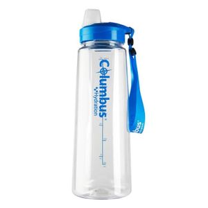 Ekna Bouteille deau 2,2 // 1 litre Gourde id/éale pour les besoins en eau quotidiens pour la vie quotidienne le fitness ou les voyages Sans BPA avec indicateur de niveau