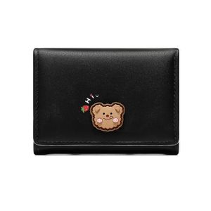 Portefeuille Femme Cuir PU - Petit Format, Fermeture éclair - 6 Fentes Cartes, Poche à Monnaie - Dimensions 11.5x9x3.5 Cm - 6