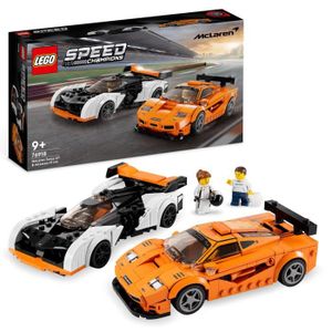 ASSEMBLAGE CONSTRUCTION LEGO® Speed Champions 76918 McLaren Solus GT et McLaren F1 LM, Jouet de Voiture, Kit de Maquette