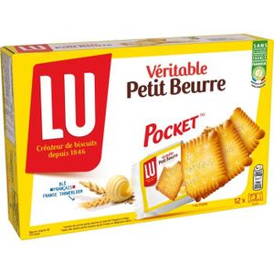 BISCUITS SABLÉS Veritable Petit Beurre De Lu - 12 sachets de 3 biscuits - Format Pocket - (300g)