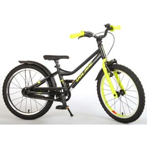 VÉLO DE VILLE - PLAGE Vélo Blaster pour Enfants - Garçons - 18 Pouces - Noir Vert - Prime Collection
