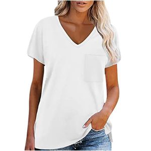 Femme Vêtements Tops T-shirts T-shirt à col v au dos Malo en coloris Blanc 
