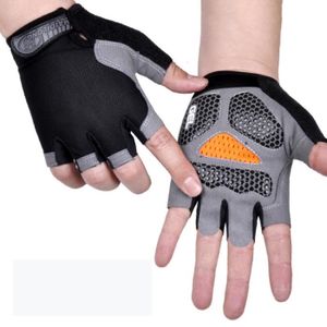 GANTS DE VÉLO Gants Cyclisme de Vélo Eté Demi Doigt Gant Réfléchissant Gel Bicyclette FONDUPIN - Noir