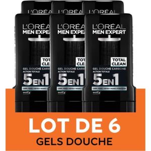 GEL - CRÈME DOUCHE PACK L'Oréal Men Expert Pure Carbon Gel Douche Action Totale 5en1 300ml