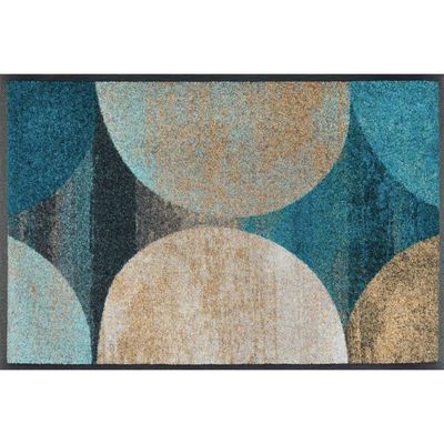 Paillasson Wash+Dry Taupe 35x75cm - Intérieur Extérieur Lavable En Machine