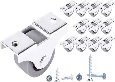 Lot De 8 Mini Roulettes Fixes De 25 Mm, Silencieuses, à Roulement à