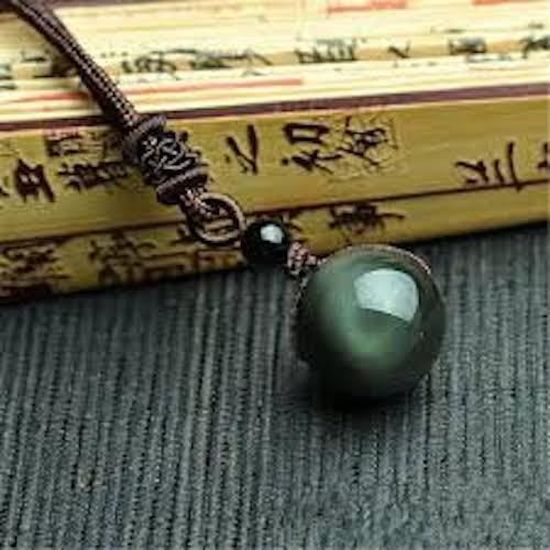 Collier Perles Noires - 40cm - État D'occasion, Voir Photos !