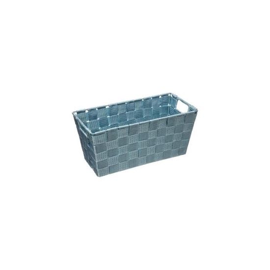 Panier De Rangement Tresse 31 X 15 X 14 Cm Bleu Achat Vente Panier A Linge Panier De Rangement Tresse Cdiscount