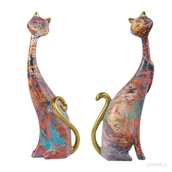 Chat En Cristal De 1,2'', Mini Sculptures De Chat, Statue De Chat