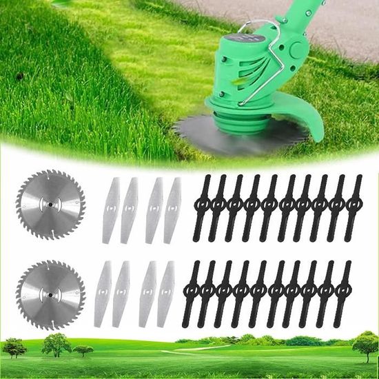 Lames De Rechange Pour Coupe-bordure – Lot De 12, 15 Cm – En Alliage Métallique, Durable – Pour Tondeuses 3-en-1 Et Mini-tondeuses