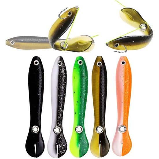 10pcs Doux Poisson Leurres Souple Silicone De Pêche En Mur Amorce Appât