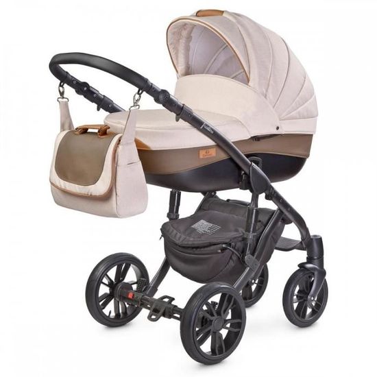 Poussette sale avec amortisseur