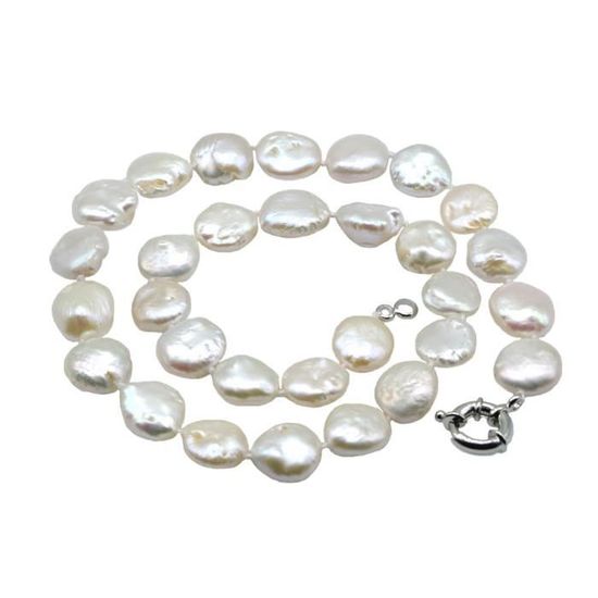 Collier De Perles Naturelles Avec Pendentif Et Fermoir | Neuf Avec étiquettes, Bijou Perles Classique