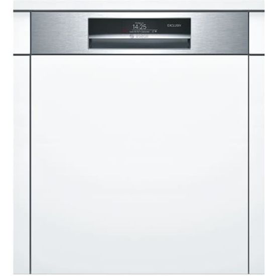 Lave-vaisselle intégrable Bosch Serie 8 PerfectDry SMI88TS16D - WiFi - 13 couverts - Gris inox