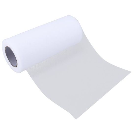 Rouleau De Tulle Ivoire 20 Mètres - 8 Cm De Large - Décoration Mariage, Baptême, Fête, Voiture