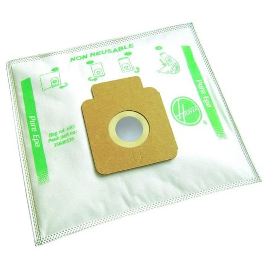 Dustwave® 20 Sacchetti Per Aspirapolvere Con Microfiltro Per Hoover H63/H63 E Modelli Compatibili - Prodotto In Germania