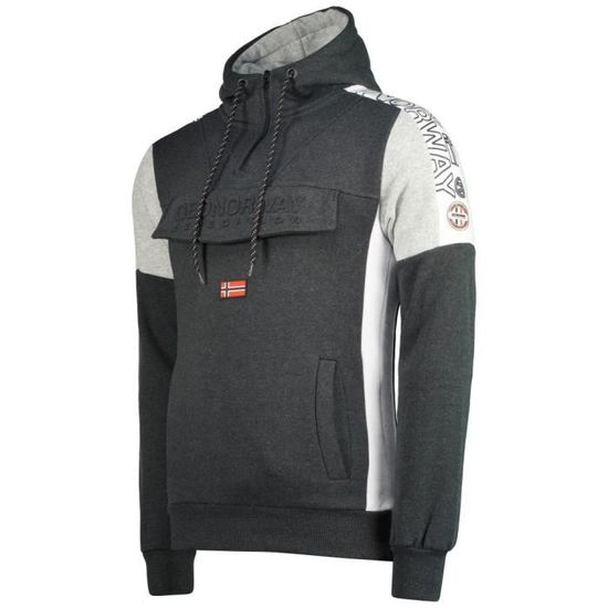 GEOGRAPHICAL NORWAY FAGO HOOD sweat pour homme Anthracite - Homme