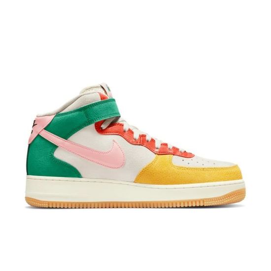 Baskets NIKE Air Force 1 Mid Blanc Homme Adulte Blanc