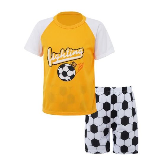 Ensemble Football T-shirt Manches Courtes + Short Imprimé érotique Pour Homme - Pyjama Décontracté Ou Tenue Sport Légère (Noir, Taille L)