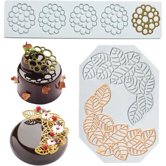 Tapis De Moule De Dentelle De Gâteau, Silicone Moule Tapis De Fondant
