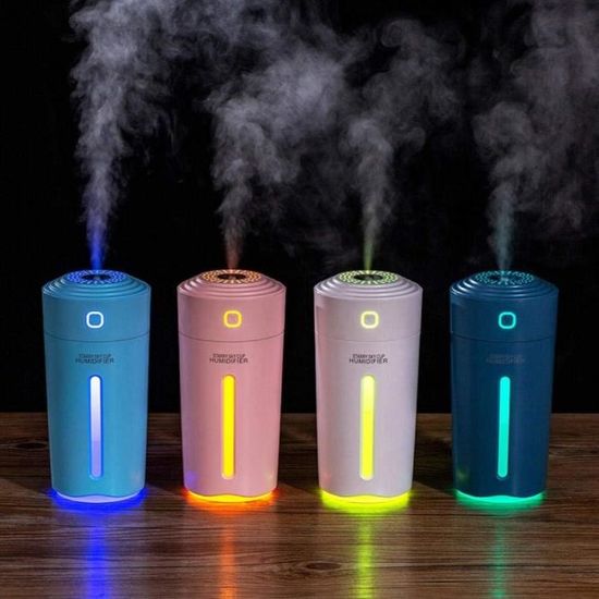 Mini humidificateur coloré et rafraîchissant, diffuseur d'huiles