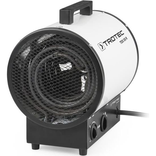 TROTEC Chauffage électrique soufflant professionnel TDS 50 R portable - 9 kW - Thermostat - Fonction ventilateur - 400 V