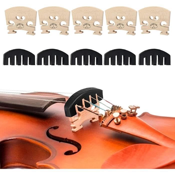10pcs Pont de Violon, Chevalet de Violon, Sourdine pour Violon pour  Accessoire Instrument Musique Amateur de Violon Violoniste Profe -  Cdiscount Instruments de musique