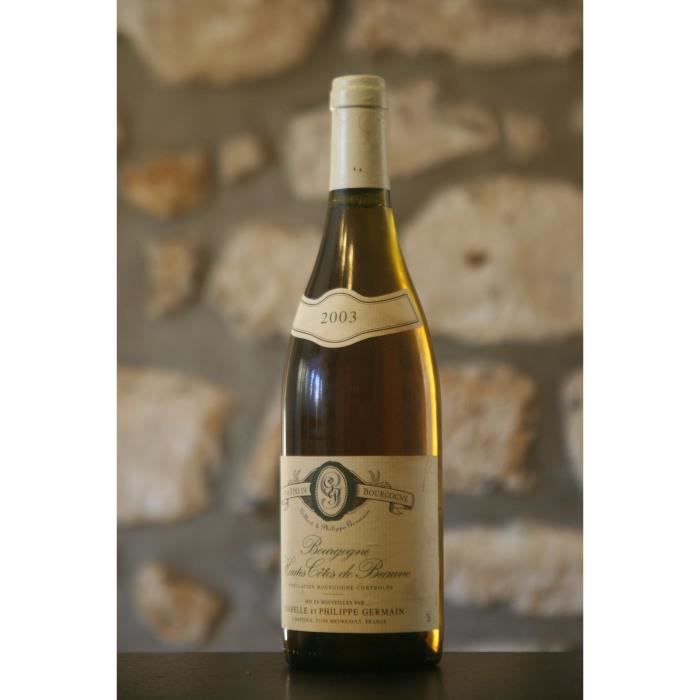 Hautes Cotes de Beaune, blanc, Domaine Gilbert et Philippe Germain 2003 Blanc