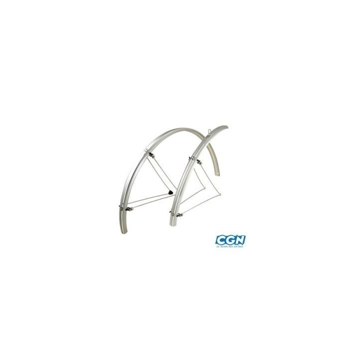 Garde boue route 700 stronglight a tringles stronglight 35mm argent (pr)