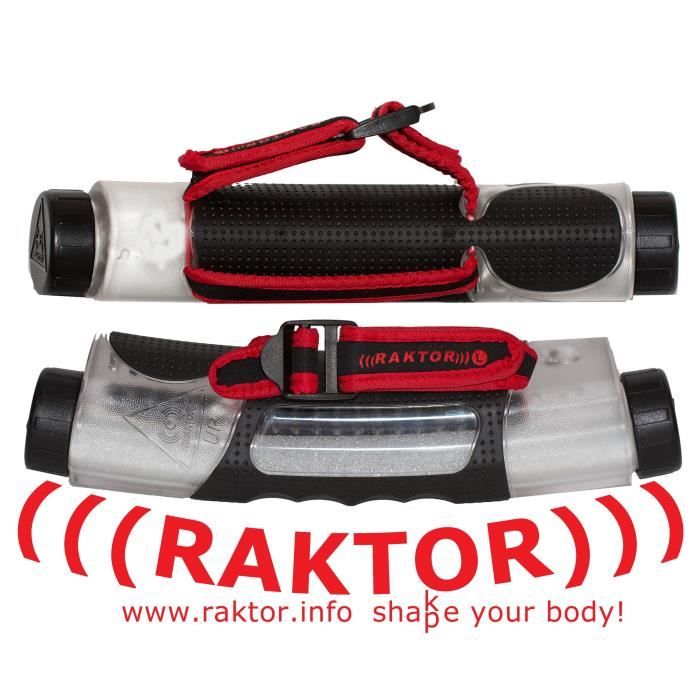 Raktor 1000 Kit d'haltères réactives Transparent-rouge-noir