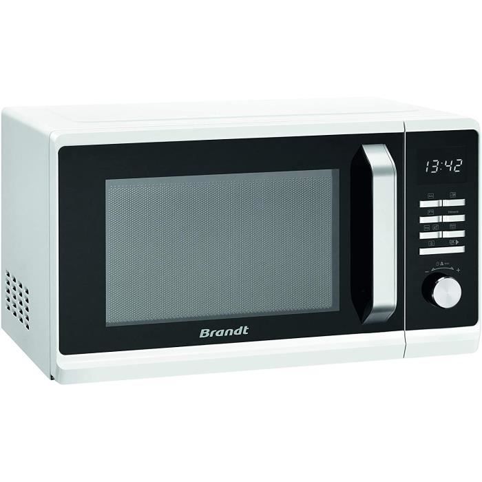 MICRO-ONDES Brandt SE2302W - Micro-ondes - Autoprogramme - Cavité Inox - Mode Décongélation - 23 L - 800 W 23