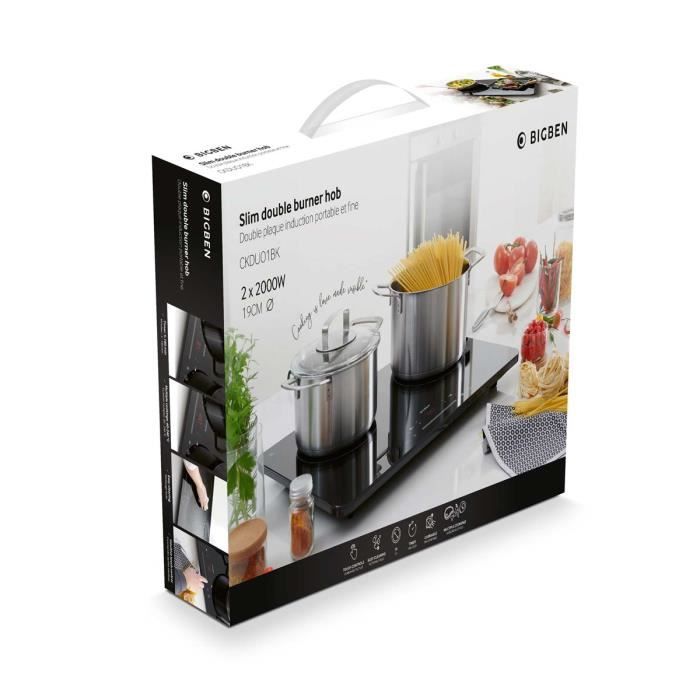 Double plaque induction portable et fine ? CKDUO1BK BIGBEN